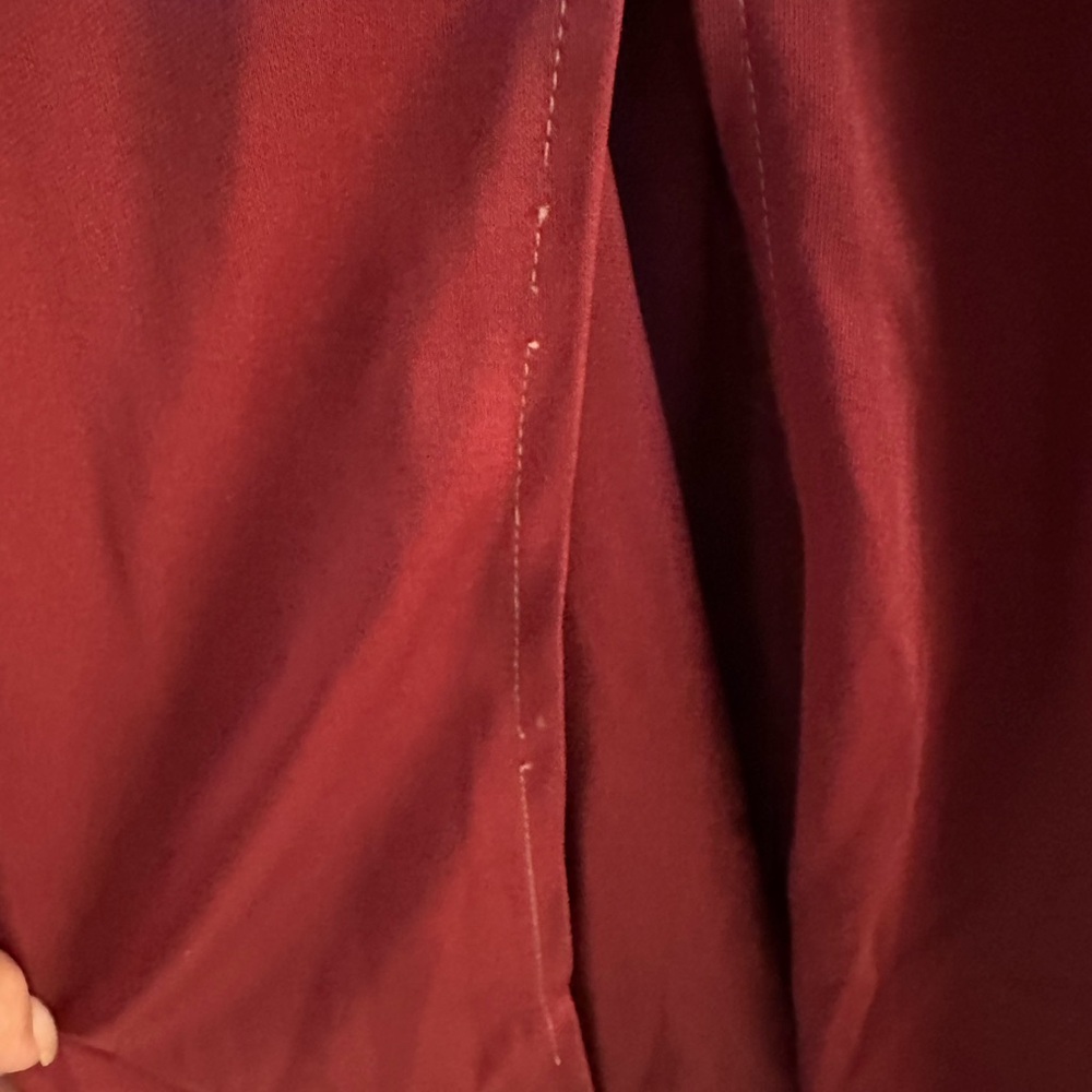 Vintage JCPenney Women's Column Dress- Union Made! Burgundy- 7/8 🕺 - Picture 6 of 8
